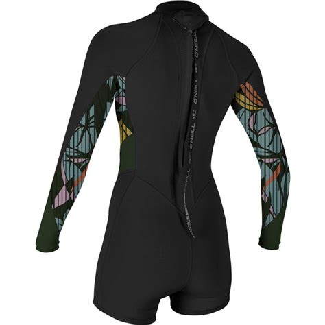 2021 Oneill Womens Bahia 21mm Back Zip Long Sleeve Shorty Wetsuit