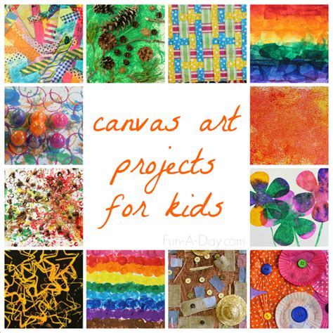 Canvas Art Ideas For Kids To Make Fun A Day