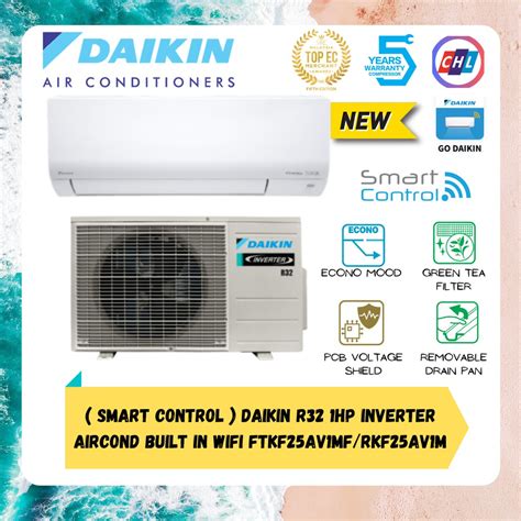 A wide variety of daikin inverter compressor competitive price daikin air conditioner rotary compressor compressors catalogue inverter daikin 5hp jt160bdtye inverter air conditioner scroll compressor for refrigeration r22. DAIKIN 1HP (WIFI) INVERTER AIR COND (4STAR ) FTKF25AV1MF ...