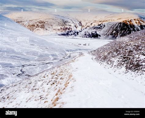 Upland Habitat Scottish Highlands Landscape In Winter Stock Photo Alamy