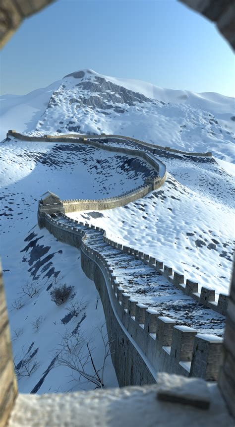 The Great Wall Of China 3d Model Buy The Great Wall Of China 3d Model