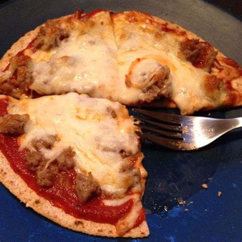 Homemade Pizzas On Tortilla Shells So Much Healthier And You Can Put