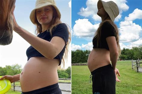 Users of social networks, accustomed to anorexic models, criticized gigi hadid, and recommended her to lose weight. Gigi Hadid shows off bulging baby bump in never before ...