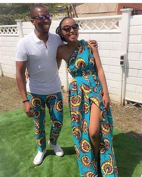 Matching Traditional Outfit For Couples African Couple Fashion Ideas African Dress Matching