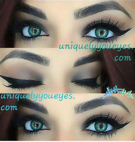 Natural Colored Contacts Turquoise 3 tone COLORED CONTACT LENSES | Contact lenses colored ...