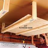 Diy Building An Overhead Garage Storage Shelf Pictures