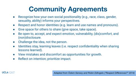 Encouraging Student Discussions With Shared Community Agreements