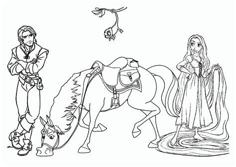 Dibujos Para Colorear De Disney Princesas Rapunzel