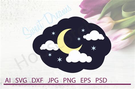 Moon Svg Moon Dxf Cuttable File By Hopscotch Designs Thehungryjpeg