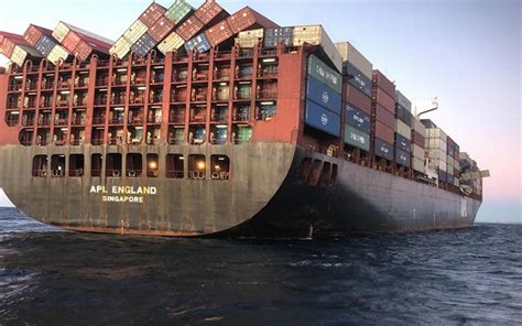 Huge Cargo Ship Loses Dozens Of Containers In Rough Sea Conditions Off