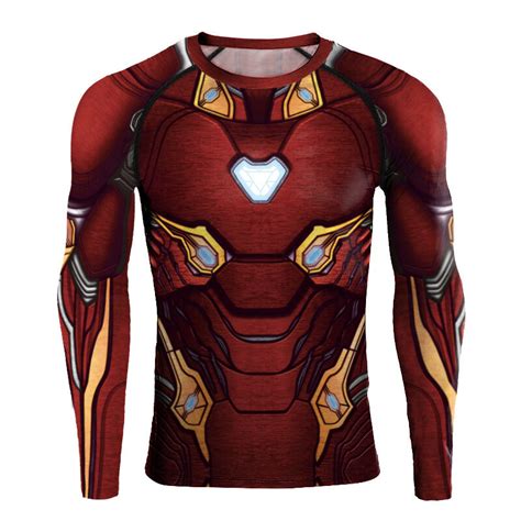 Avengers Infinity War Iron Man T Shirt Long Sleeve Pkaway