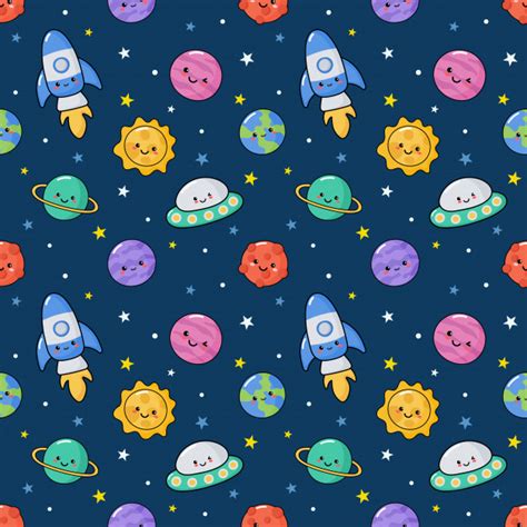 Lucky for us, these proud moms and dads caught their babies' flubs on film. Seamless pattern cute kawaii space. Vector | Premium Download