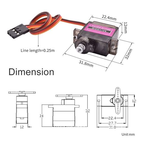 Micro Servo Mg90s Full Metal Gear 180 Degree Makers Electronics