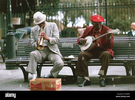 United States Of America Louisiana New Orleans Jazz Musicians In