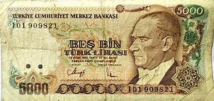 5000 Turkish Lira Turquie Numista