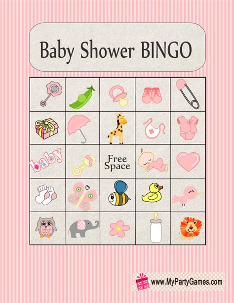 That's why they may be so readily available. Free Printable Baby Shower Picture Bingo Game Cards in Pink Color | Pinterest | Baby shower ...