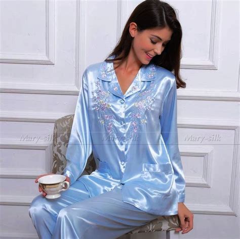 Buy Womens Silk Satin Pajamas Set Pyjamas Pjs Set