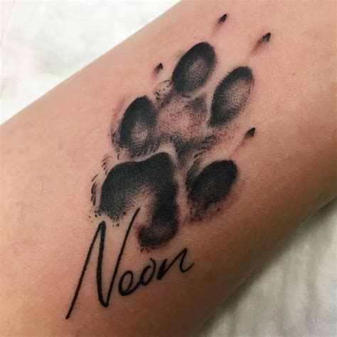 Tattoosdog Paw Tattoo Dog Print Tattoo Pawprint Tattoo Dog Paw