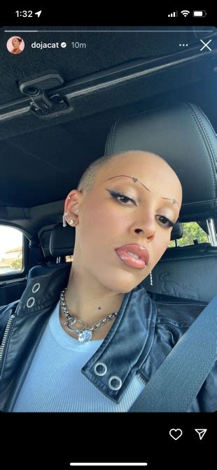 Doja Cat Shaved Her Head And Her Eyebrows On Instagram Live Stylecaster