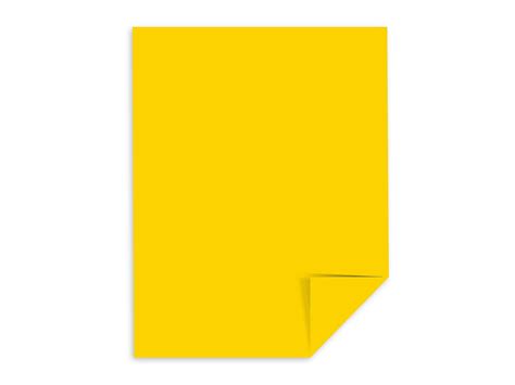 Astrobrights Cardstock Paper 65 Lbs 85 X 11 Solar Yellow 477580