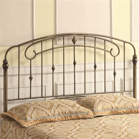 Coaster Queen Iron Headboard Only In Antique Gold Q