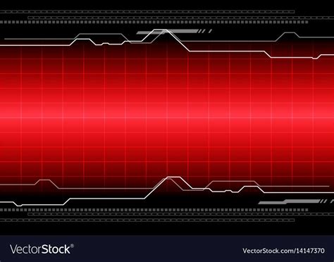 Vector Abstract Grid On Red Color Technology Background Download A
