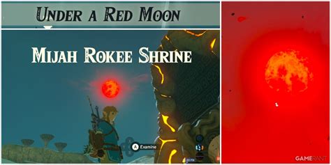 Breath Of The Wild Under A Red Moon Shrine Quest