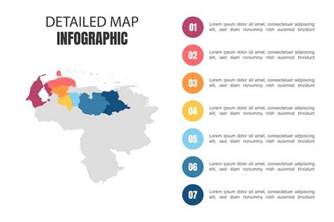 Premium Vector Modern Detailed Map Infographic Of Venezuela