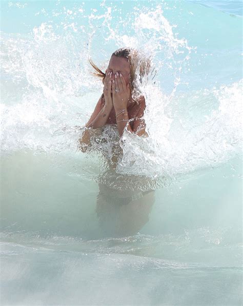 Kate Moss In Bikini On The Beach In Stbarts Hawtcelebs