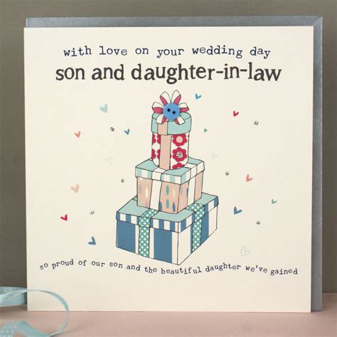 They can place this on their christmas tree, or display it from an ornam. son and daughter in law wedding or anniversary card by ...
