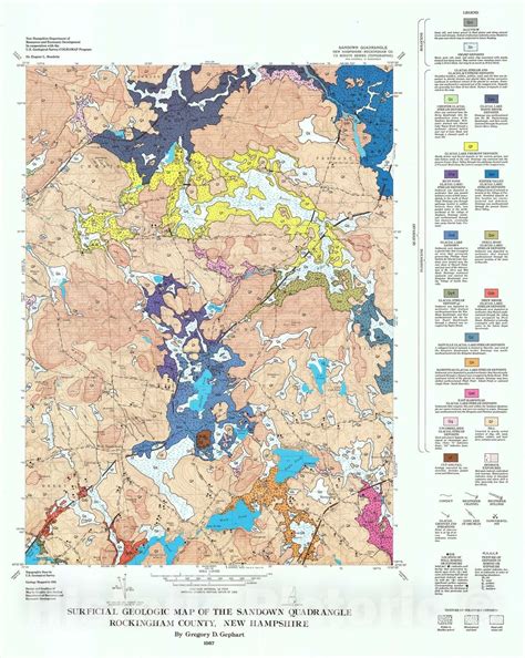 Map Surficial Geologic Map Of The Sandown Quadrangle Rockingham