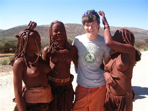 White Girl Topless In Africa