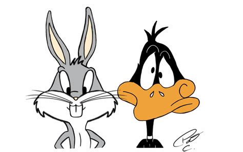 Bugs Bunny And Daffy Duck Cartoon Buddies By 4and4 On Deviantart
