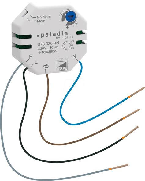 Paladin Led Dimmer For Dimmable Led Lamps Flush Fitted At Reichelt