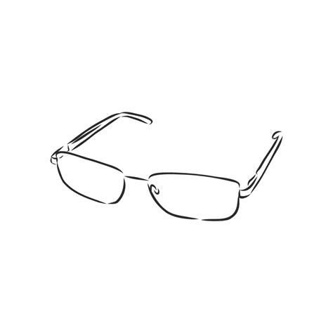 Simple Black And White Sunglasses Sketch Vector Black Element Vector Vector Black Element Png
