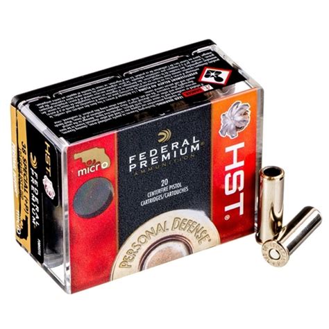 Buy Federal Hst Micro 38 Special Ammo 130 Grain P Jacketed Hollow