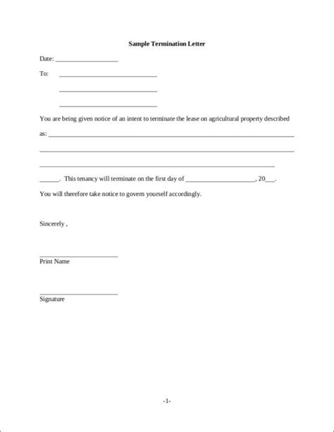 Sample Employee Termination Request Form Templates At Vrogue