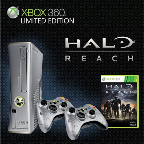Xbox 360 250gb Halo Reach Console Bundle Video Games