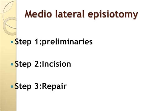 Presentation Episiotomy