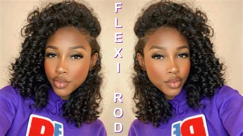 Flexi Rod Set On Wet Natural Hair Using Only Two Products Youtube