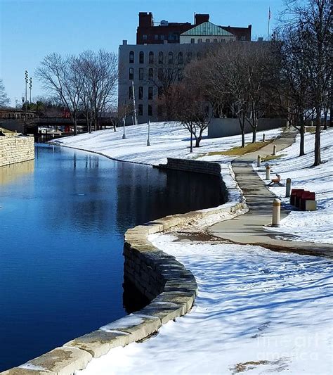Winter Serenity In Downtown Omaha Photograph By Poets Eye Pixels