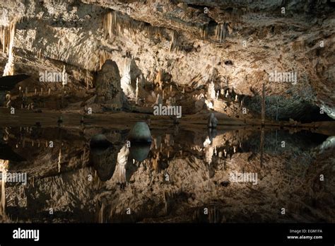 Underground Caves And River At Punkva Czech Republic Stock Photo Alamy