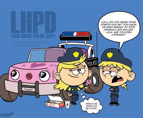 Tlh Lola And Lana As Cops By Underloudf On Deviantart Lola Loud Loud