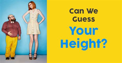 Can We Guess Your Height QuizDoo