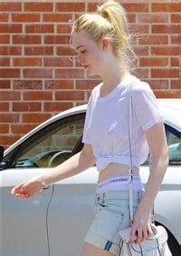 Elle Fanning Takes Her Nipples And Panties Out For An Audition