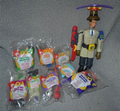 inspector gadget mcdonalds happy meal toys 1999 complete set of 8 new mip 40 00 picclick