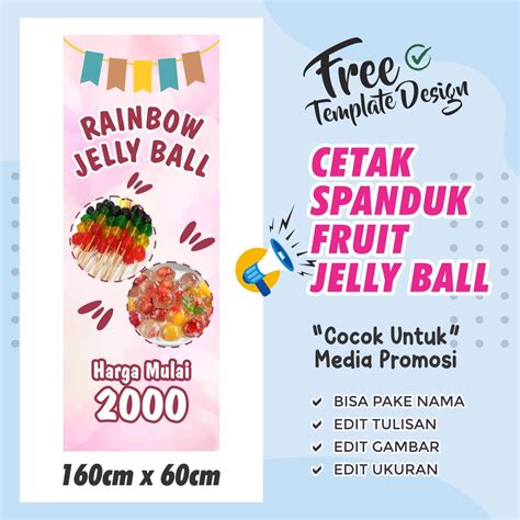 Banner Spanduk Jelly Ball X Cm Bisa Di Edit Lazada Indonesia