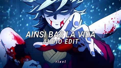 Ainsi Bas La Vida Indila Edit Audio Youtube