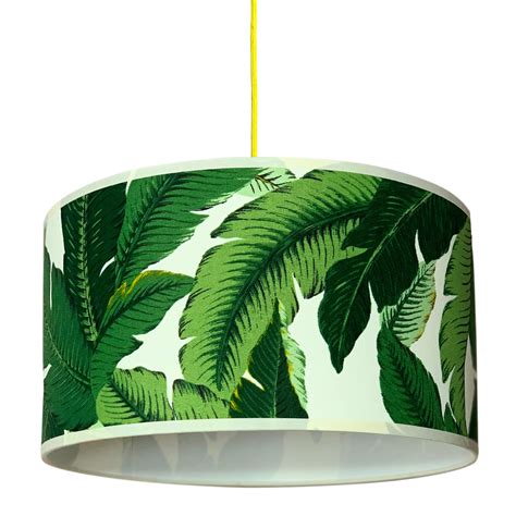 ﻿banana leaf also makes a beautiful placemat or table cloth on use kitchen scissors to cut the banana leaves to the size you need. Banana Leaf Tropical Lampshade in Green Handmade by Love ...