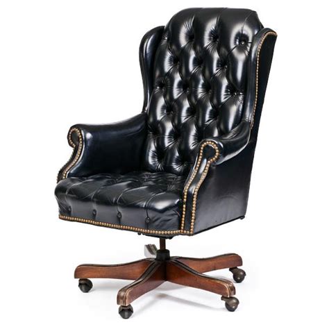 Black Tufted Executive Office Chair Gil And Roy Props